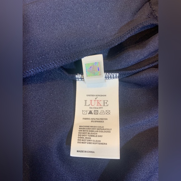 Mens Jacket Luke 1977 Hoodie  Retro Striped Sleeves in Navy Size L - Picture 6 of 11